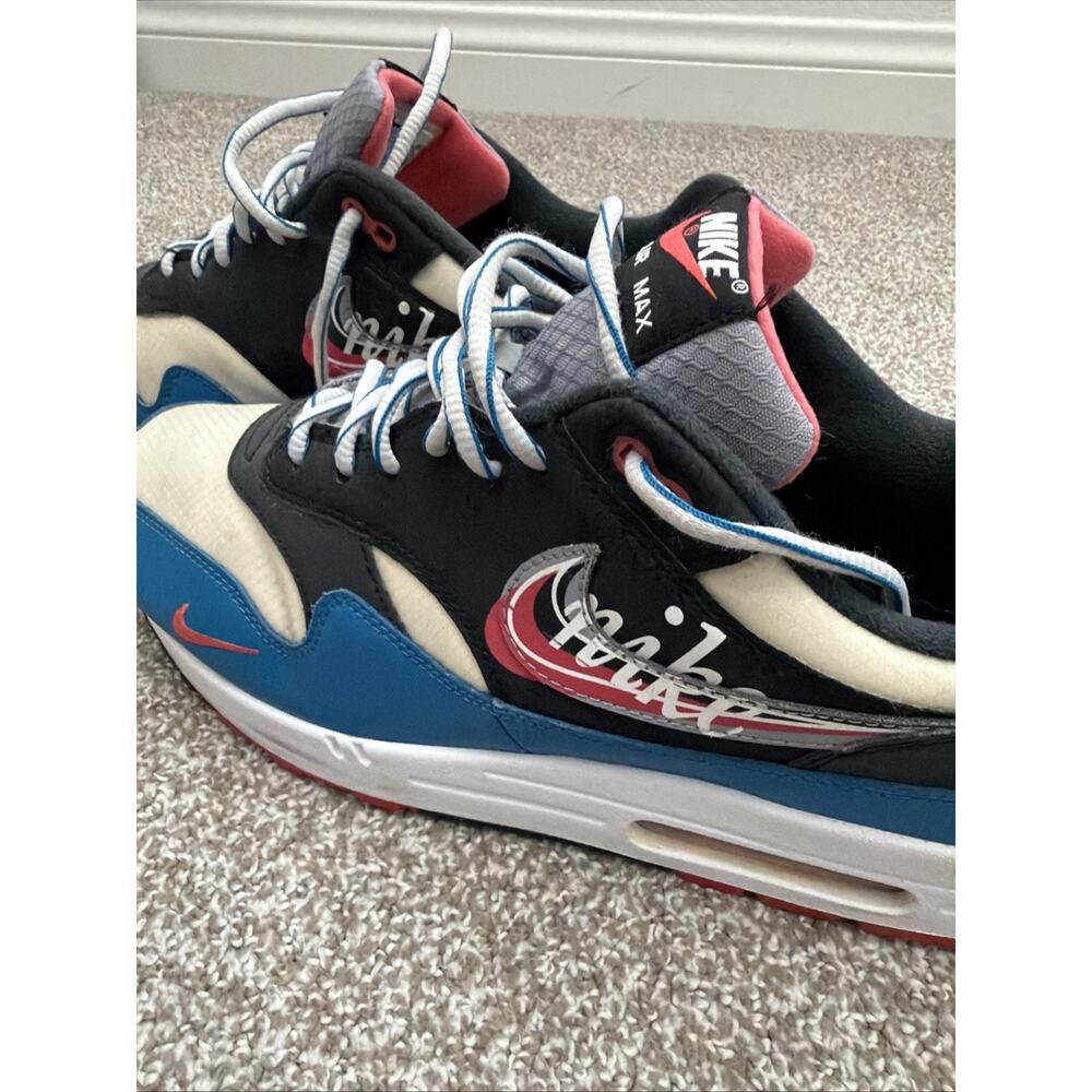 Nike Mens Air Max 1 CT1623-001 Multicolor Lace Up Low Top Sneaker Shoes Sz 13 - Picture 3 of 8
